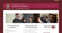Desktop Screenshot of alfonsiana.org